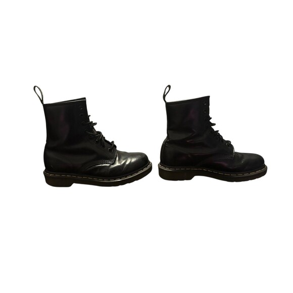 Dr. Martens Womens 1480W Black Leather Lace Up Ankle Combat Boots Sz 7 Grunge - Picture 3 of 16
